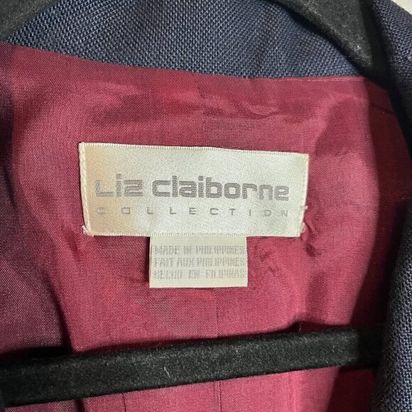 Vintage navy blue double breasted blazer jacket - Picture 4 of 6